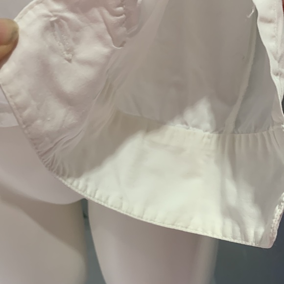 VTG 90’ 💯% COTTON EMBROIDERED BUTTONS DOWN WHITE SHIRT - Picture 5 of 9